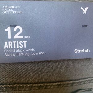 American Eagle Outfitters Black Artist Jeans